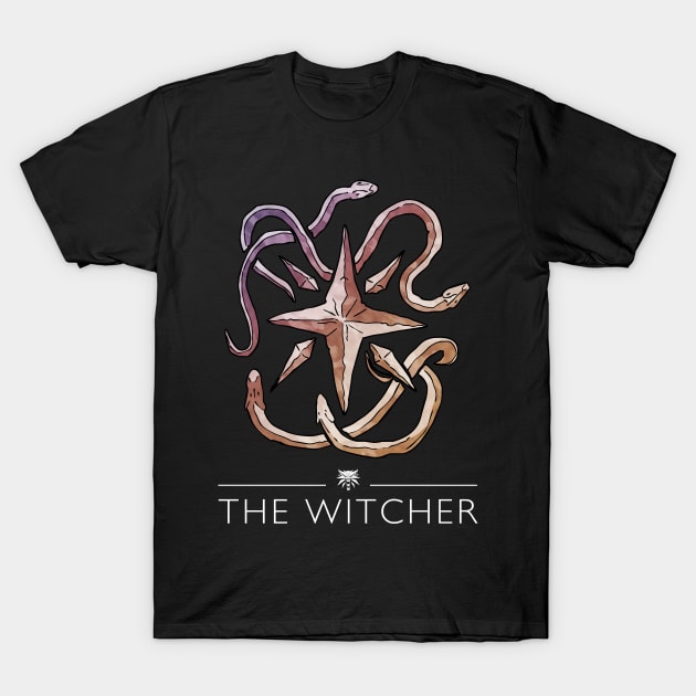 Witcher Emblem: Four Marks T-Shirt by Rackham